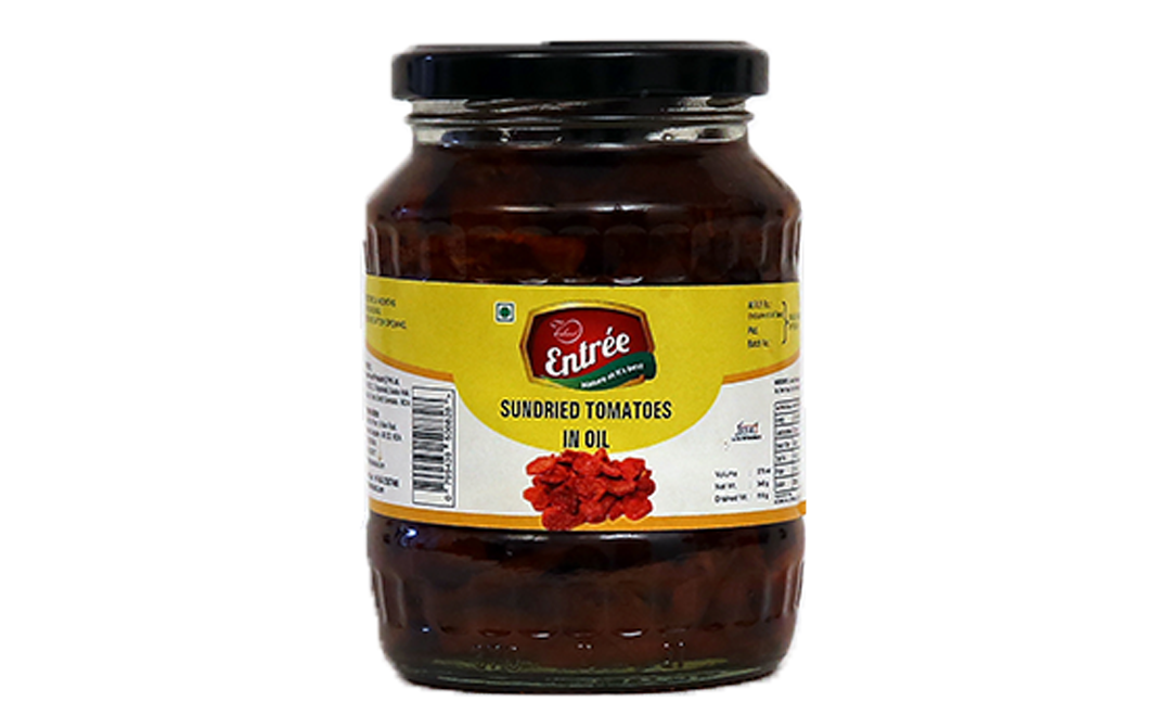 Vishaal Entree Sundried Tomatoes in Oil    Glass Jar  370 millilitre